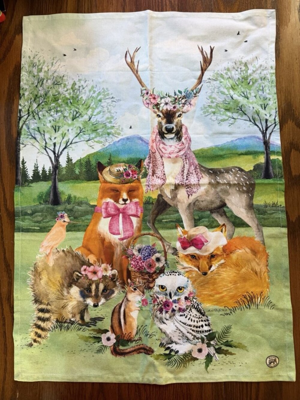 Michel Design Works "Garden Party" Kitchen Towel 20 X 28 Inches